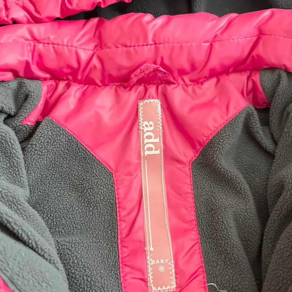 ADD toddler girls down puffer jacket 12 months